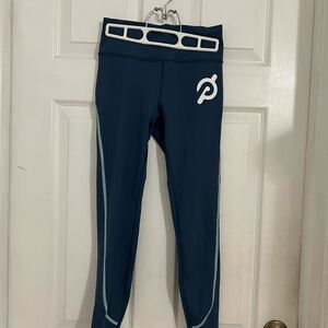 Peloton Blue leggings with Light Accents Sz S